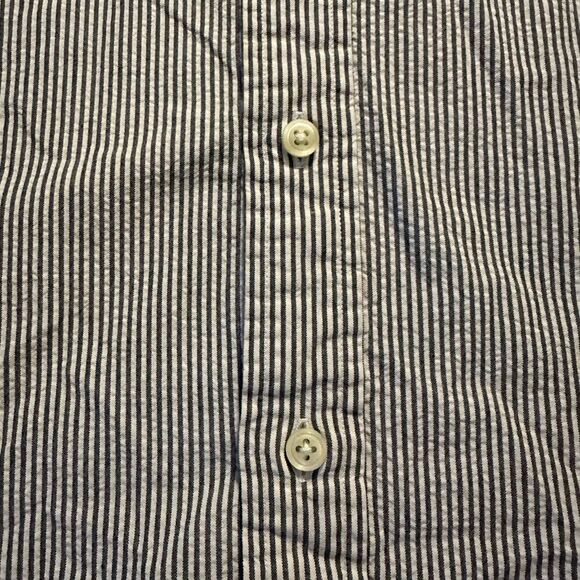 Ralph Lauren seersucker button up shirt custom fit large - Picture 5 of 9